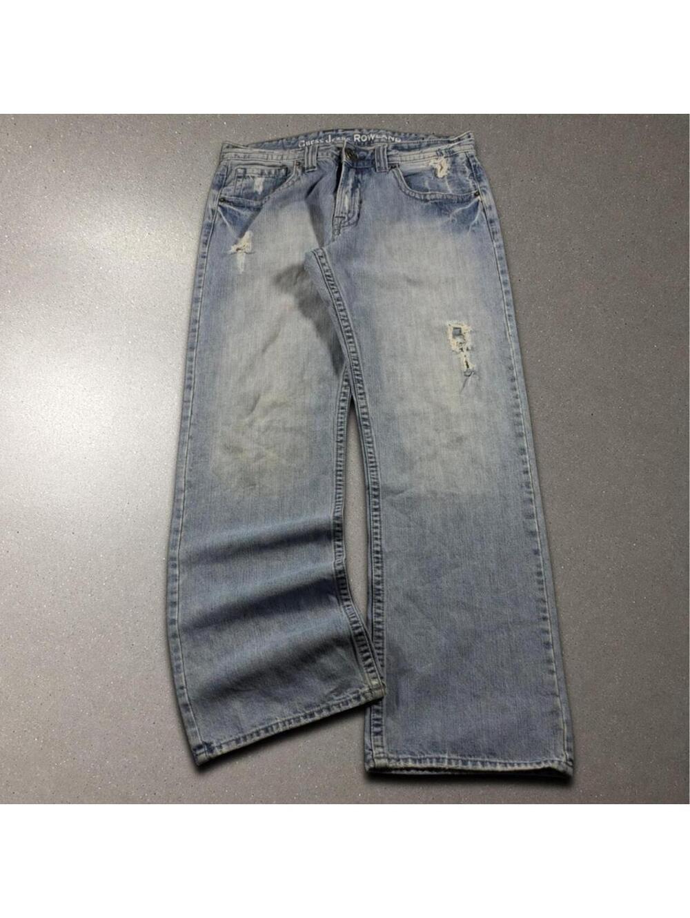 Vintage Y2K Distressed Guess Montara Bootcut Jeans - Fits 33x30!